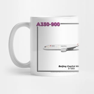 Airbus A350-900 - Beijing Capital Airlines (Art Print) Mug